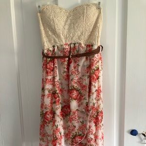 Strapless dress